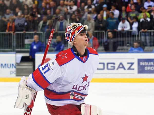 Rastislava Staňu, ktorý je momentálne najlepším brankárom KHL
