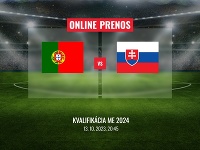 Portugalsko - Slovensko: Online prenos z kvalifikácie ME 2024 vo futbale