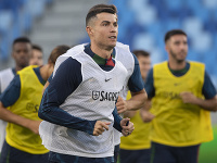 FOTO + VIDEO Ronaldo na Tehelnom poli: Pozrite, ako to vyzeralo na tréningu Portugalska
