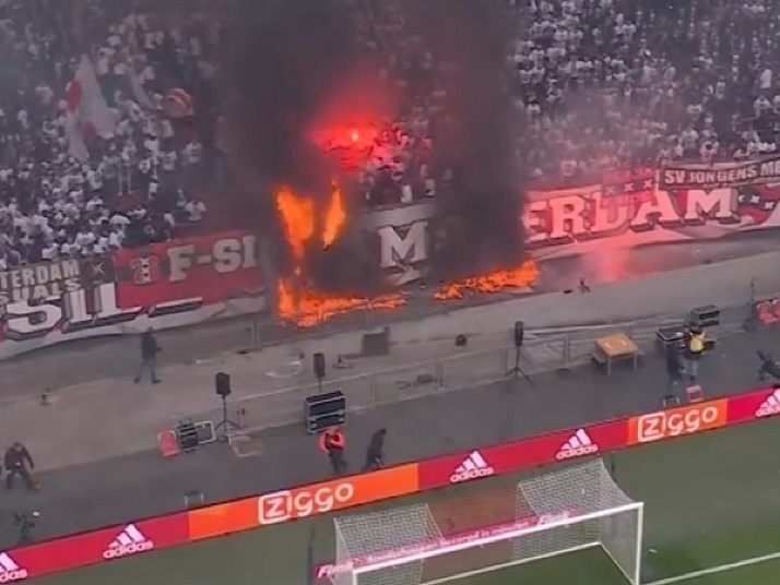 Požiar na štadióne Ajaxu Amsterdam