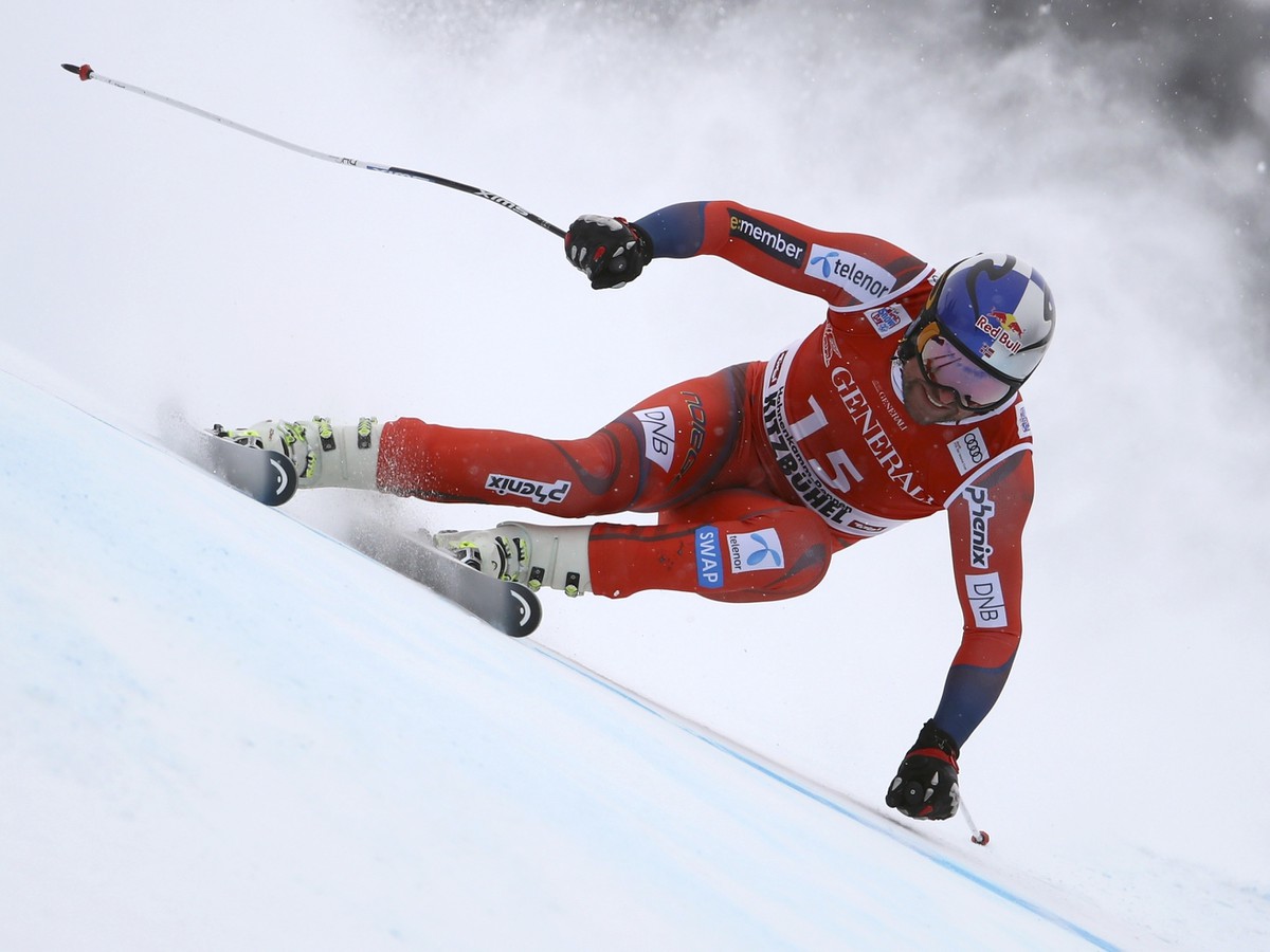 Aksel Lund Svindal ovládol super G v rámci Svetového pohára v alpských lyžiarskych disciplínach v rakúskom Kitzbüheli