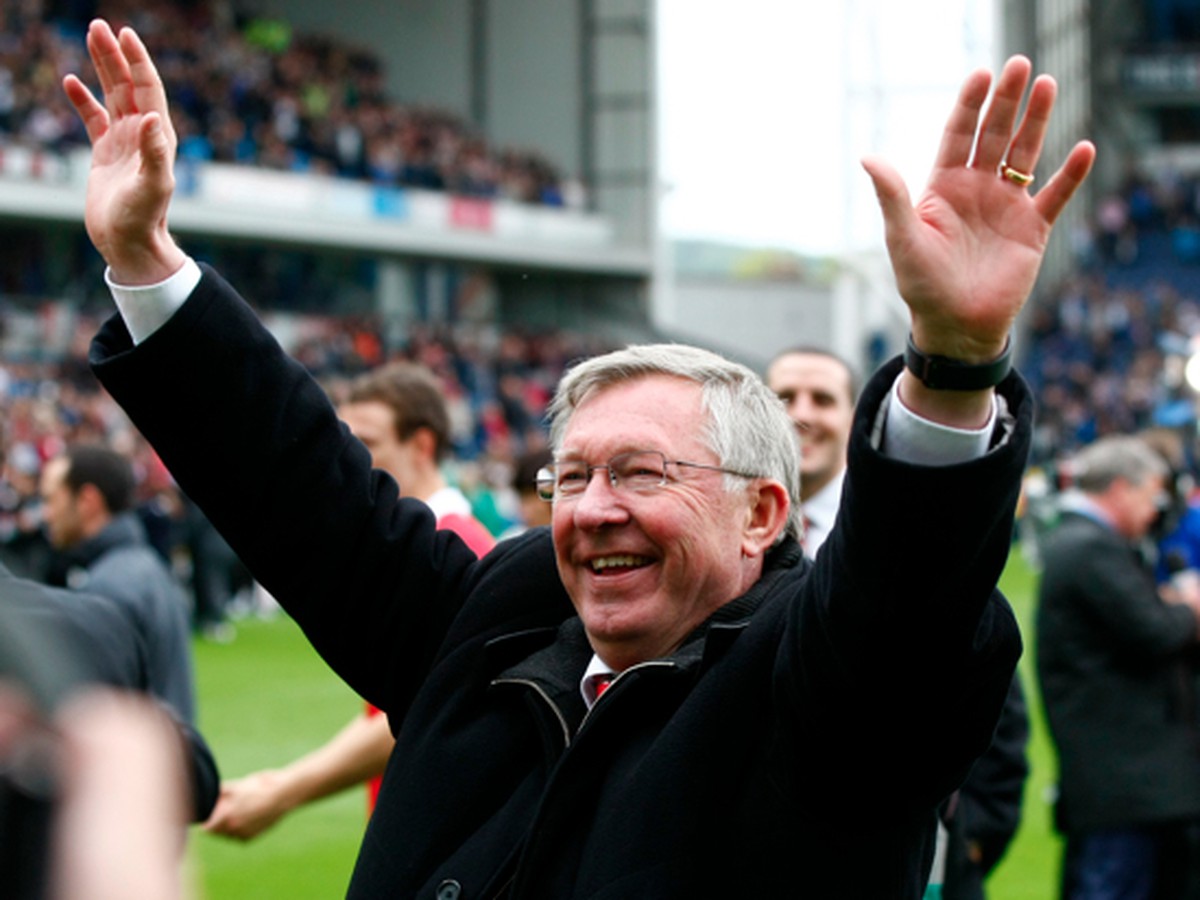Šťastný Alex Ferguson