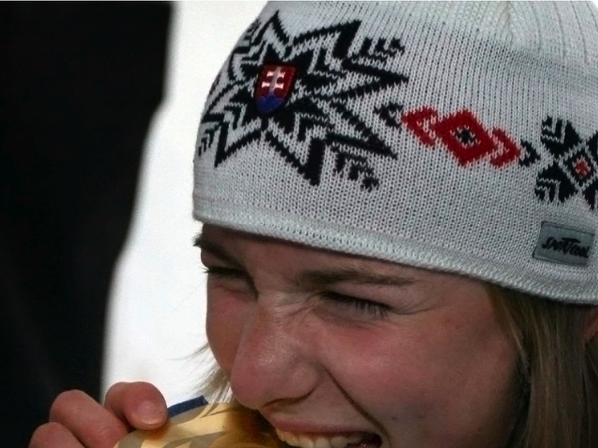 Anastasia Kuzminová si užíva zlatú medailu