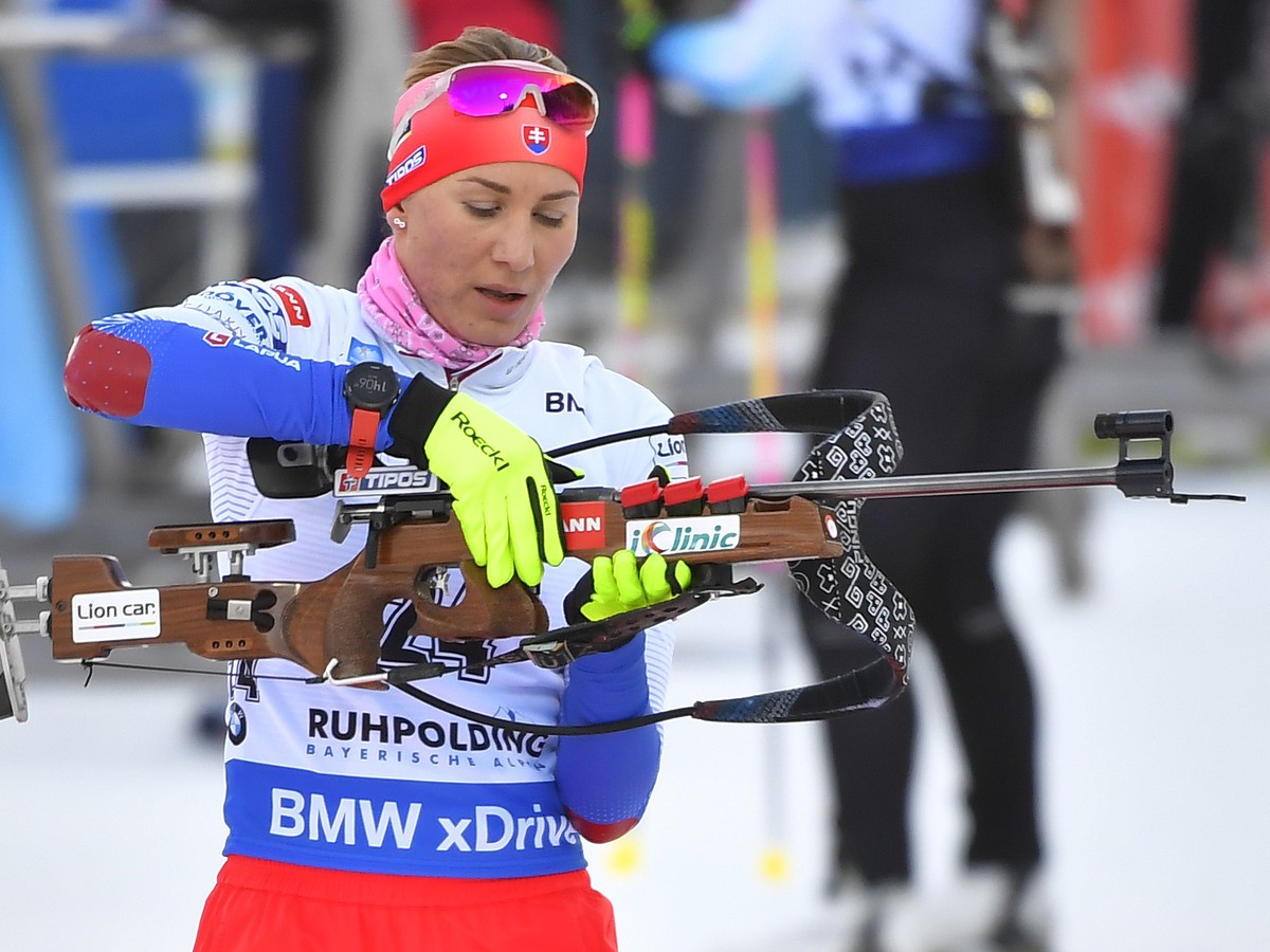 Na snímke slovenská biatlonistka Anastasia Kuzminová