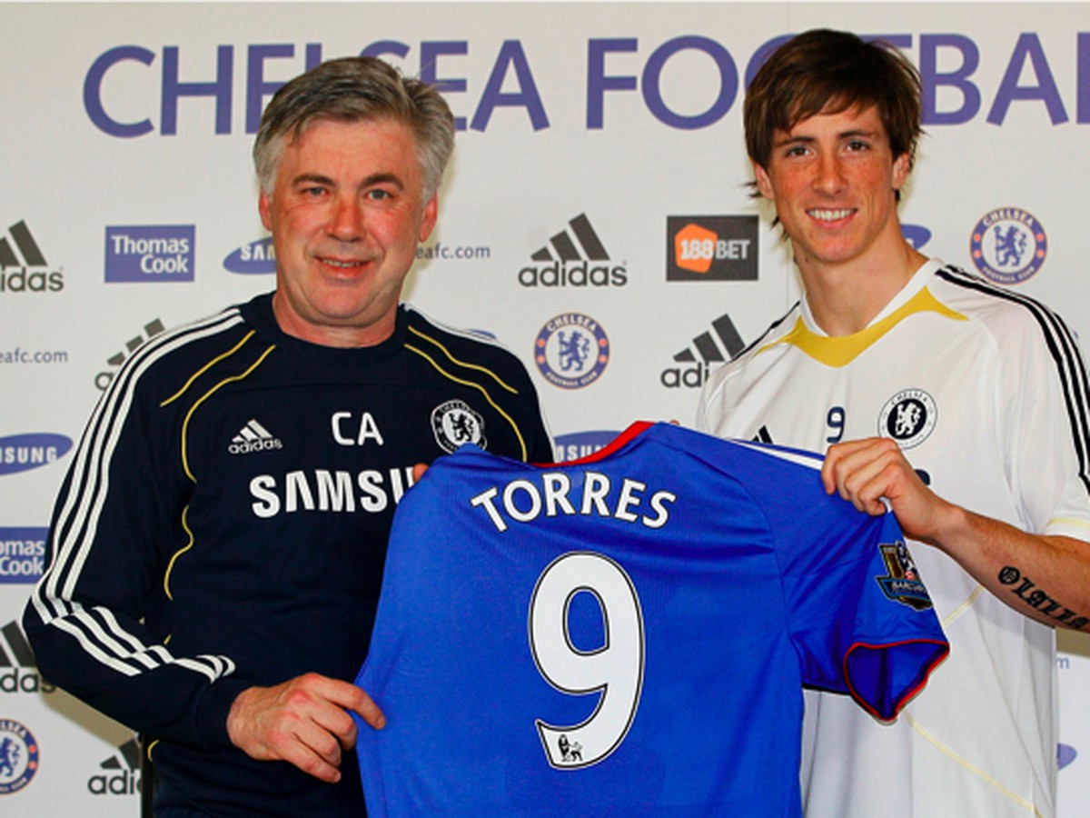 Carlo Ancelotti a Fernando Torres