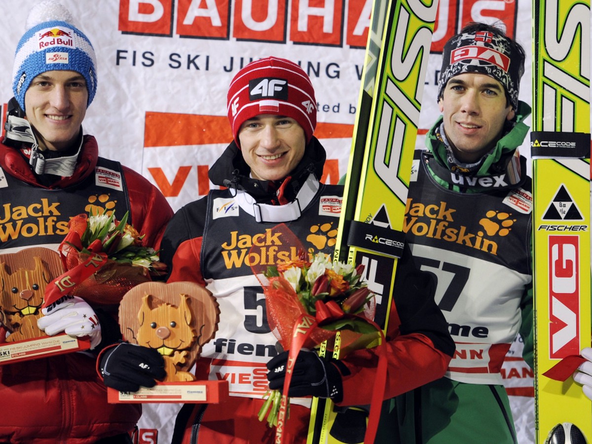 Gregor Schlierenzauer, Kamil Stoch a Anders Bardal