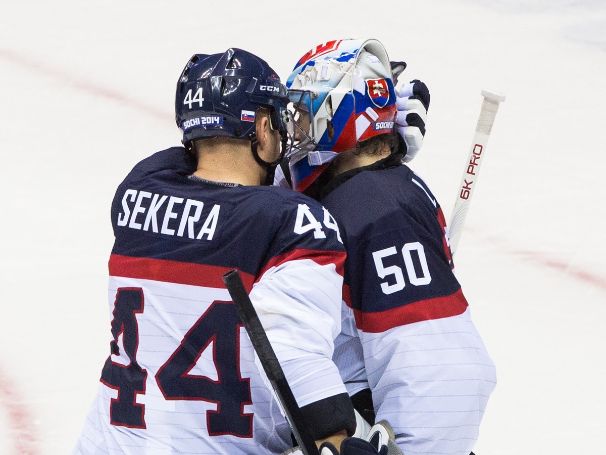 Andrej Sekera a Ján Laco