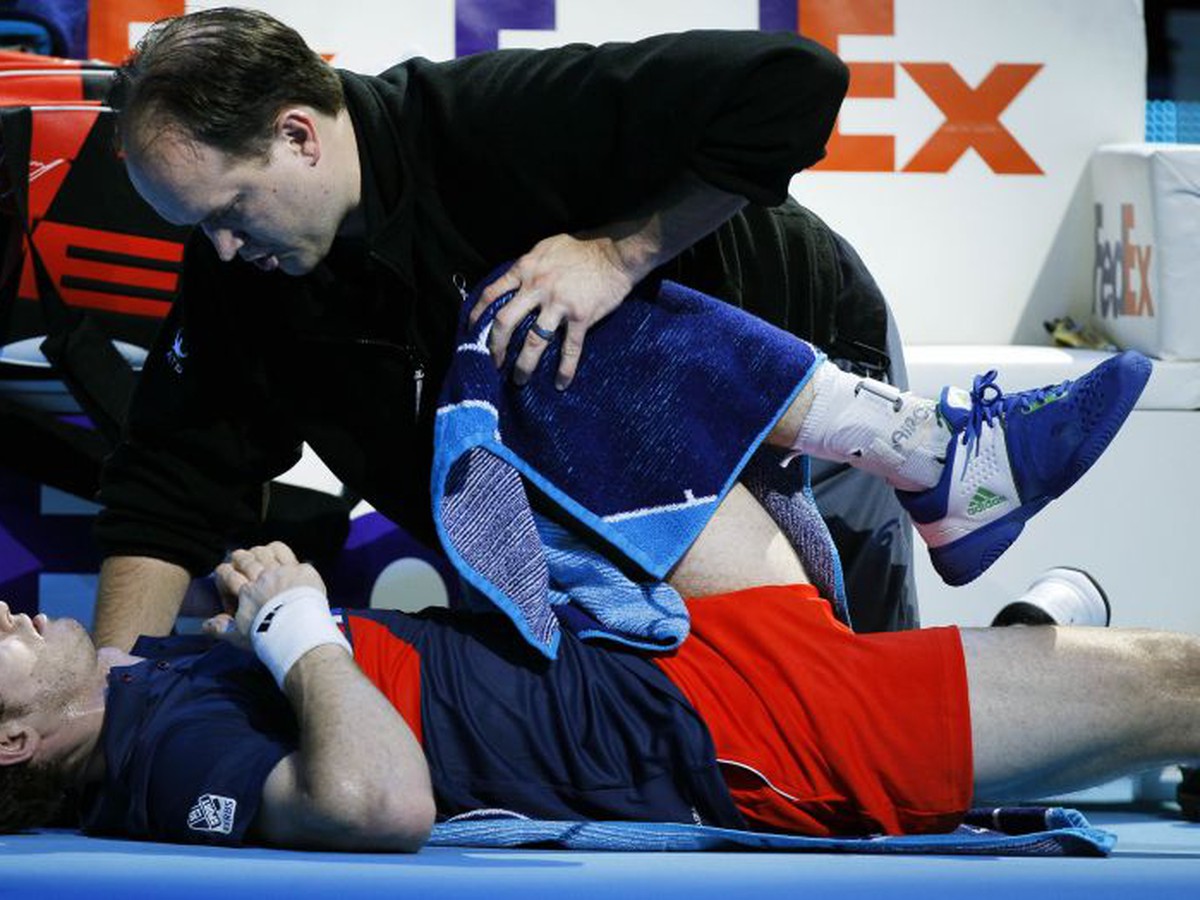 Andy Murray počas zápasu s Ferrerom