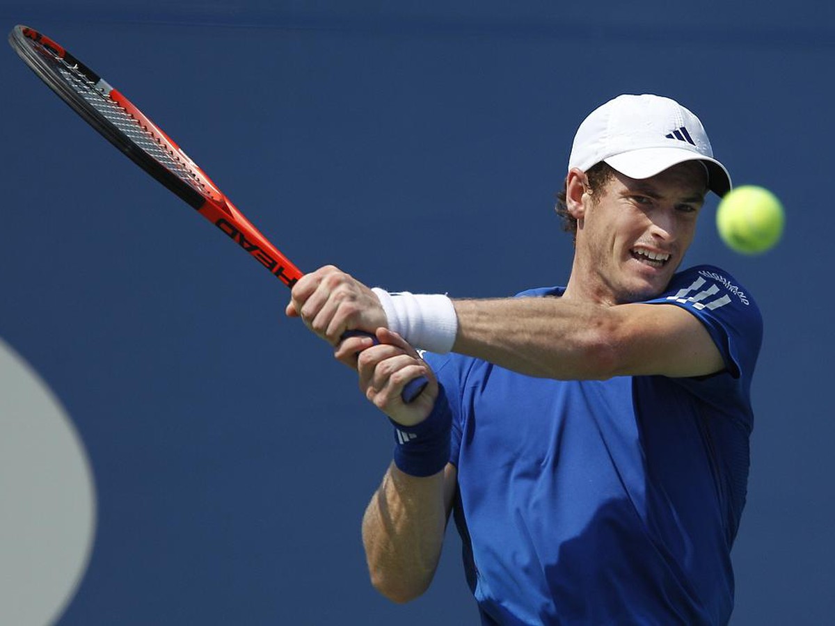 Andy Murray v zápase s Lukášom Lackom