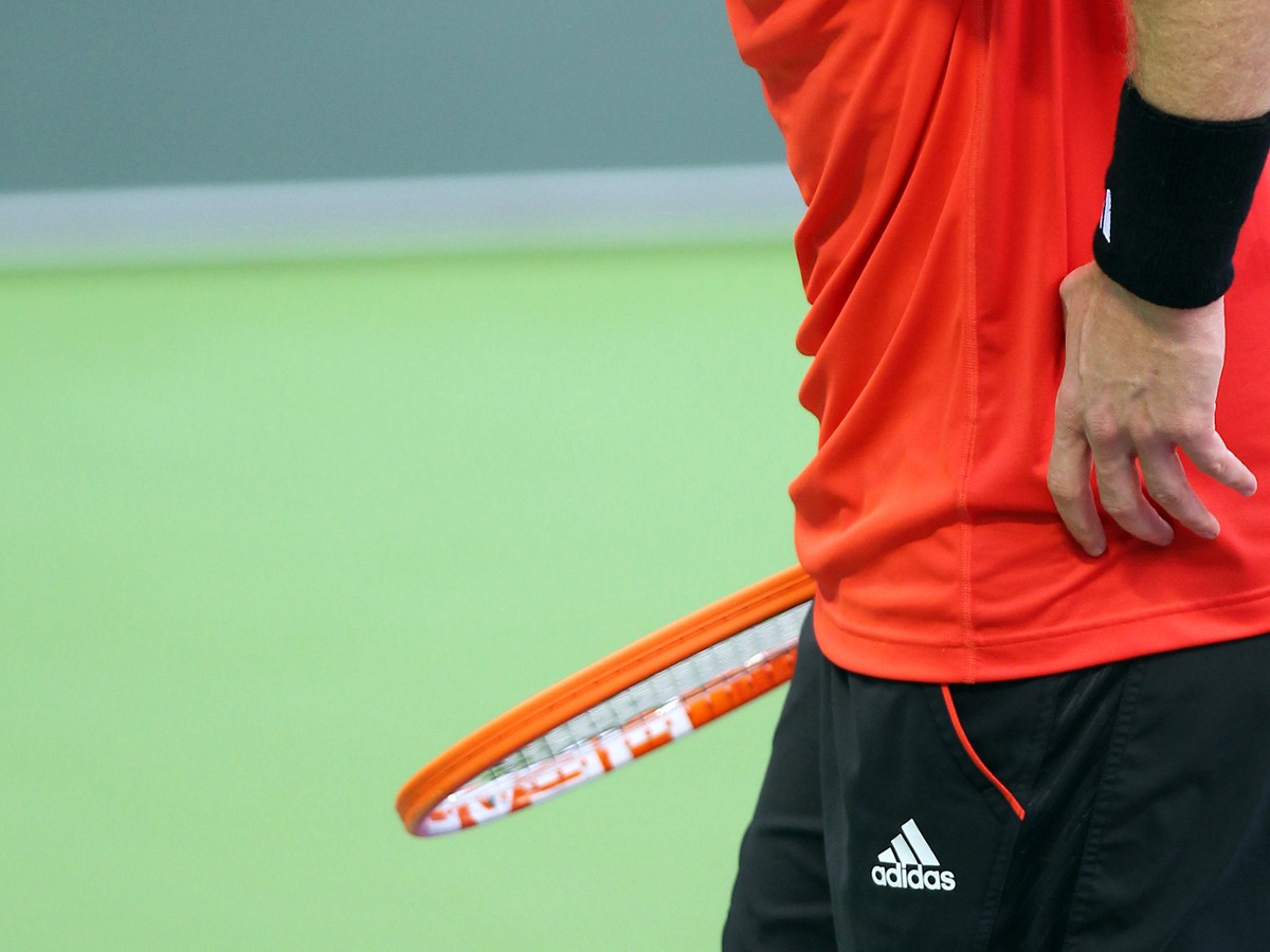 Andy Murray pri vypadnutí v Katare