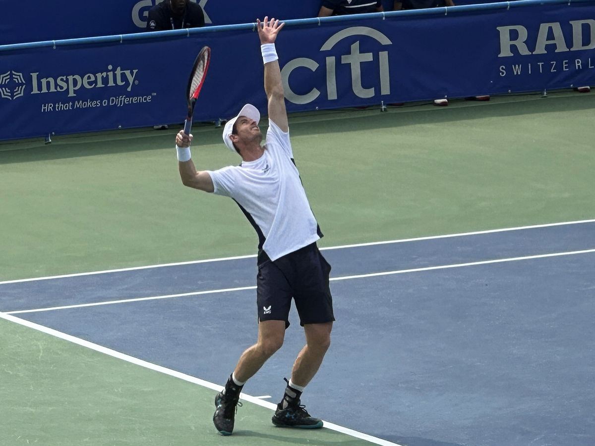 Andy Murray počas turnaja ATP 500 vo Washingtone