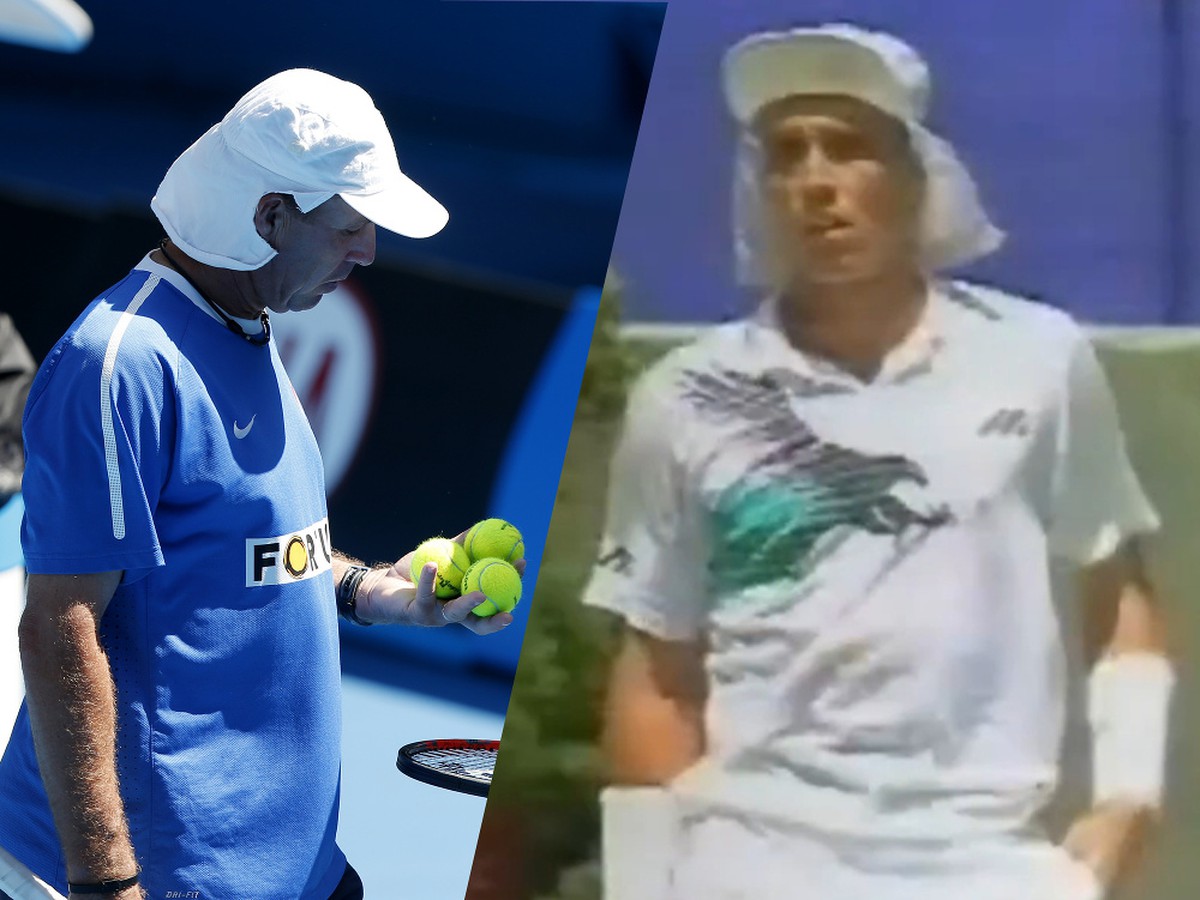 Ivan Lendl so svojou šiltovkou teraz a v roku 1990