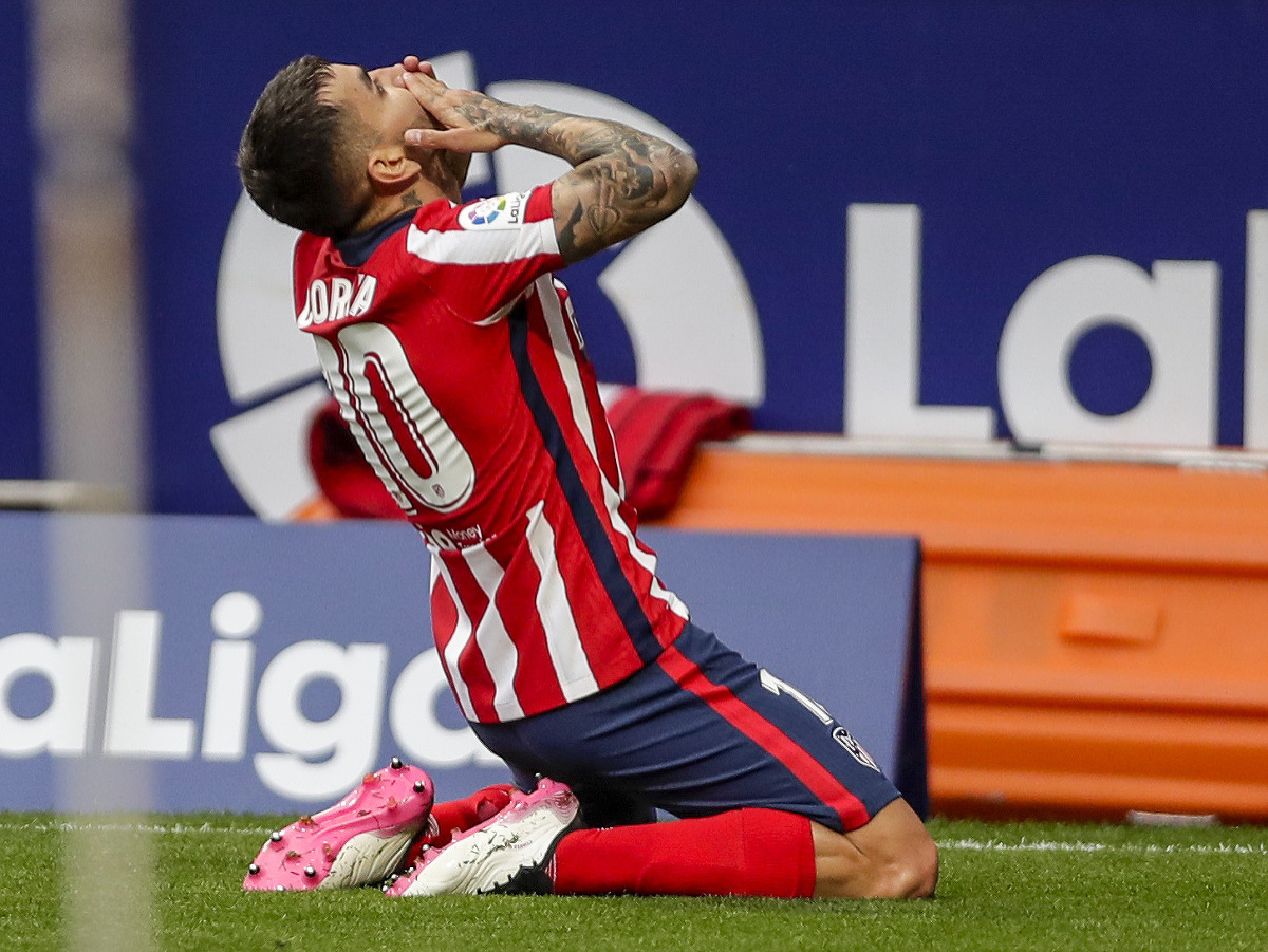 Ángel Correa oslavuje gól