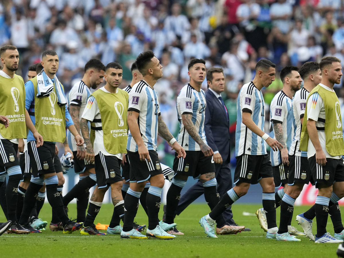 Futbalisti Argentíny po prehre so Saudskou Arábiou