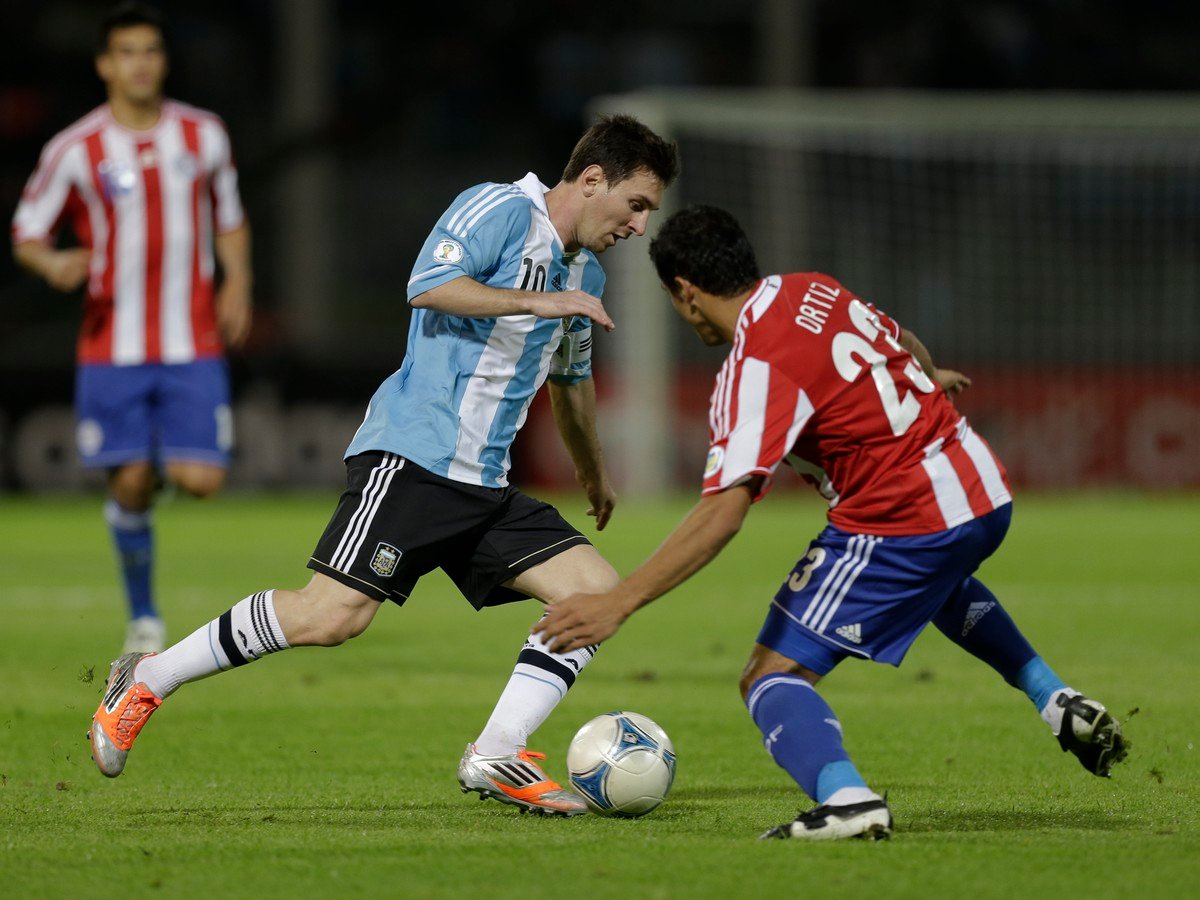 Lionel Messi a Richard Ortiz
