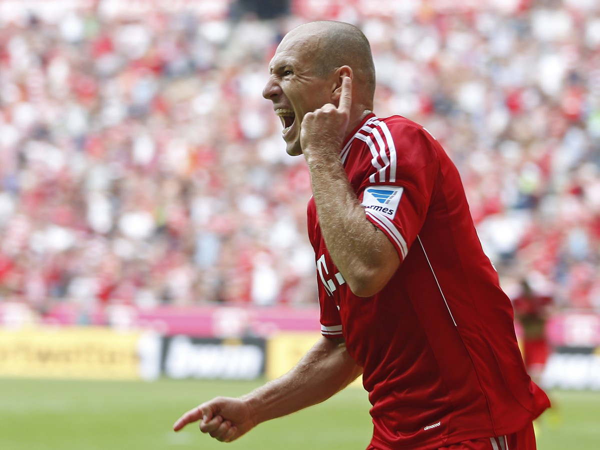 Arjen Robben sa raduje z gólu