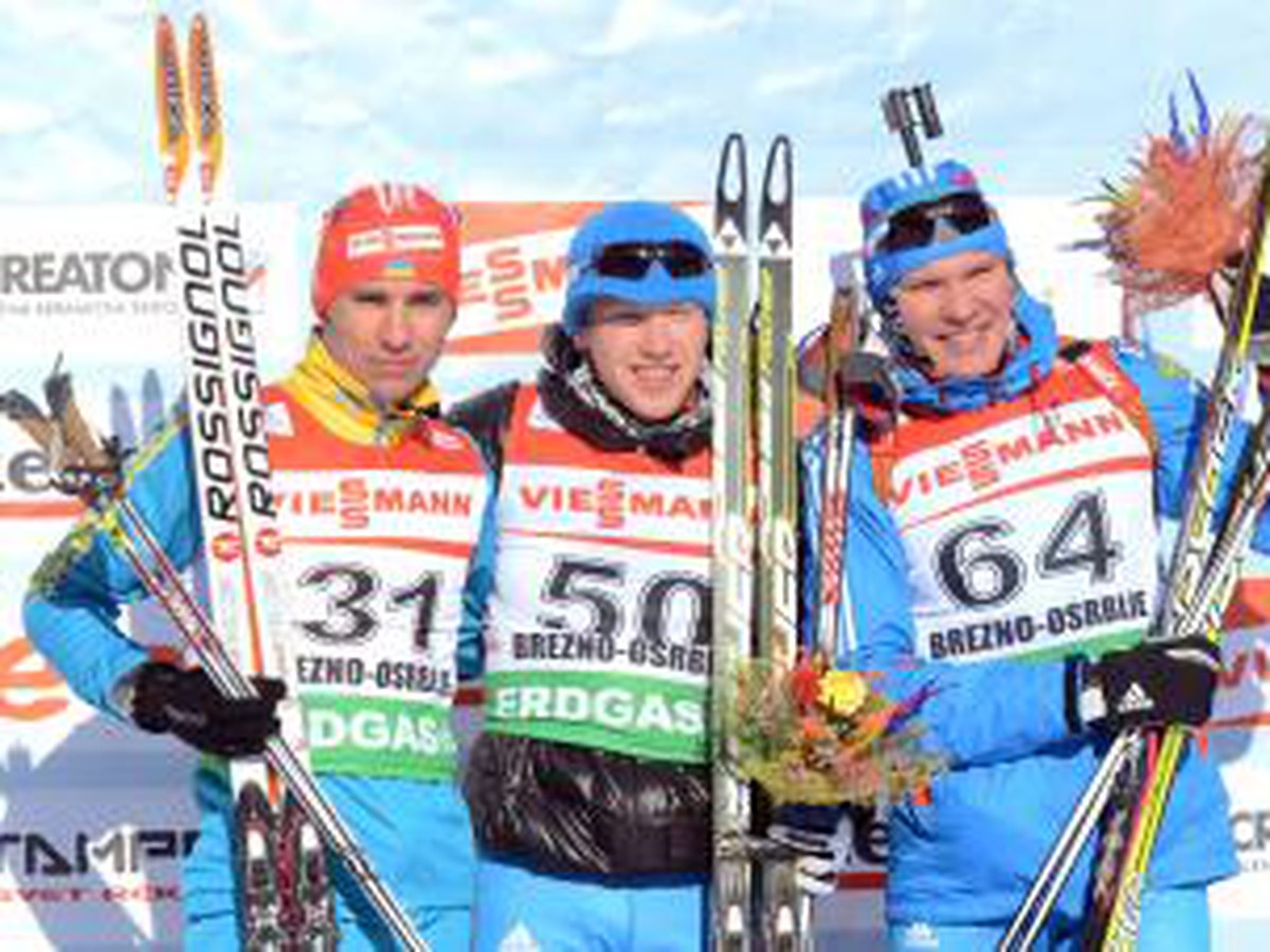 Artem Pryma, víťaz Aleksej Volkov z Ruska, tretí Sergej Kľachin