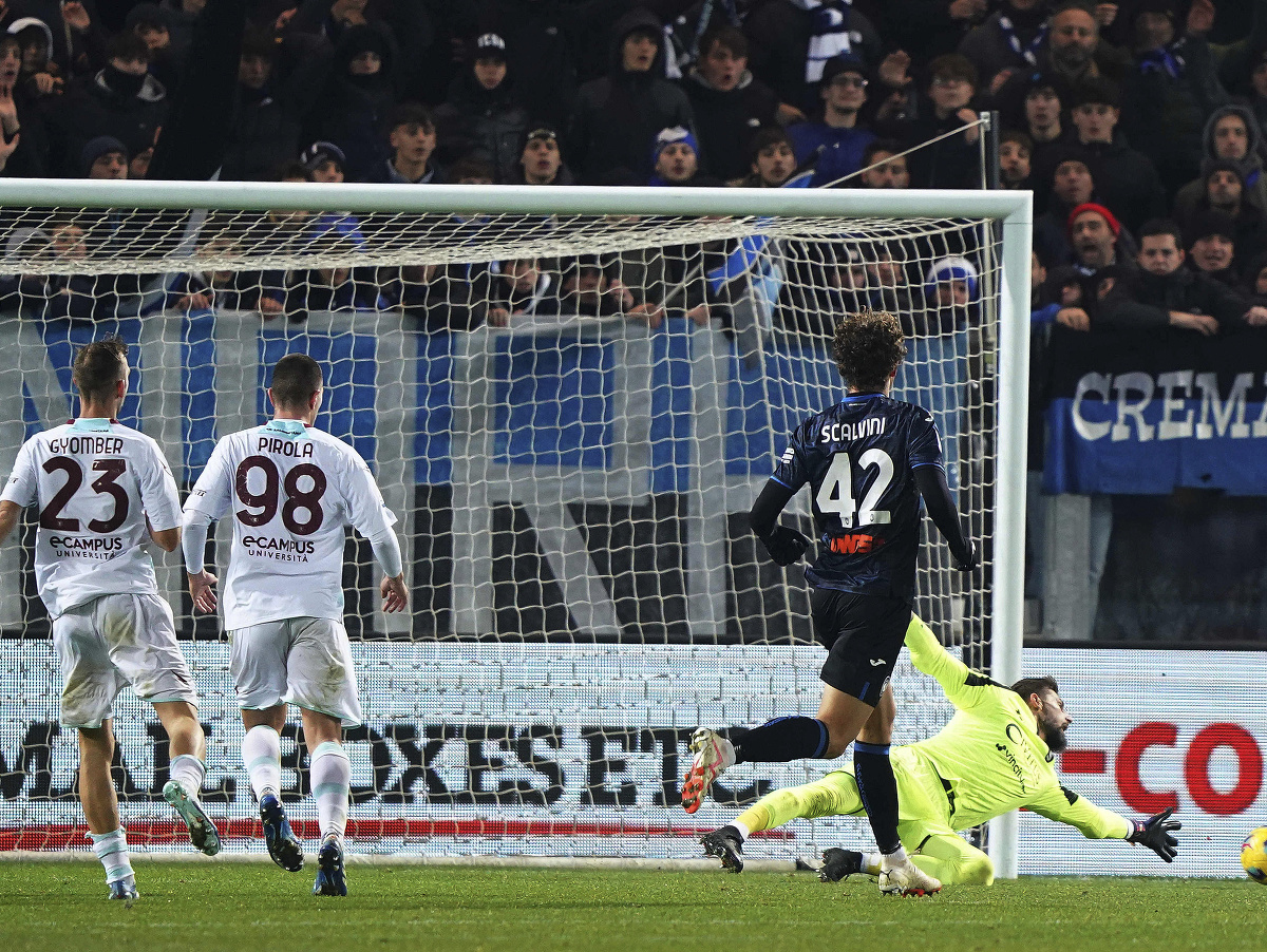 Momentka zo zápasu Atalanta Bergamo - US Salernitana