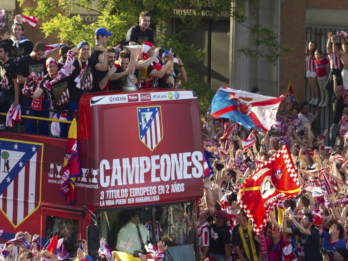 Oslavy triumfu v Európskej lige v Madride