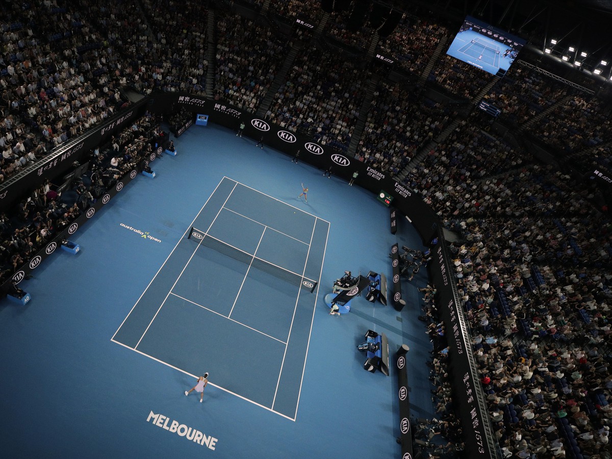 Rod Laver Arena počas finále Australian Open 2020