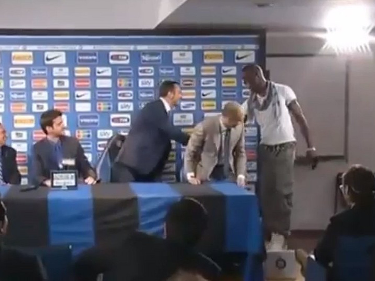 Balotelli na tlačovke Interu