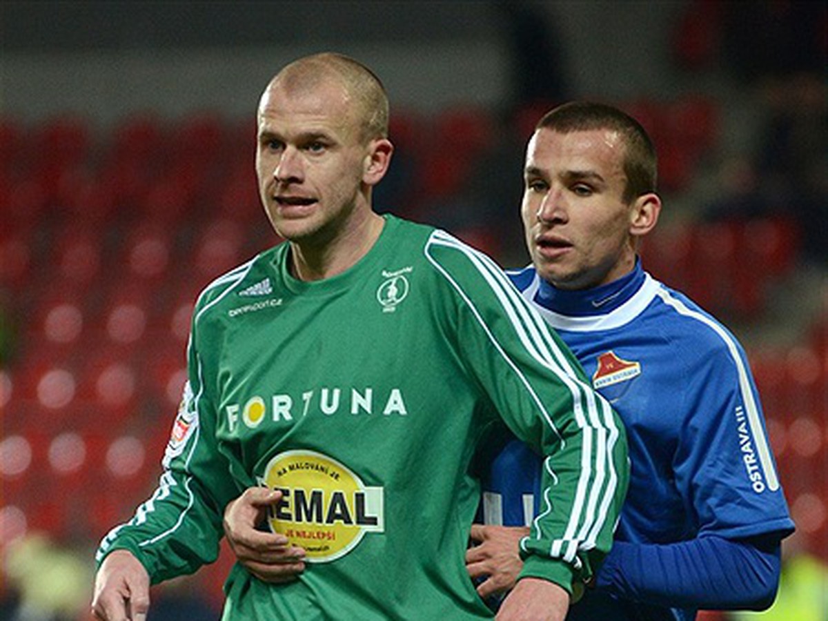 momentka zo zápasu Bohemians 1905 - Baník Ostrava