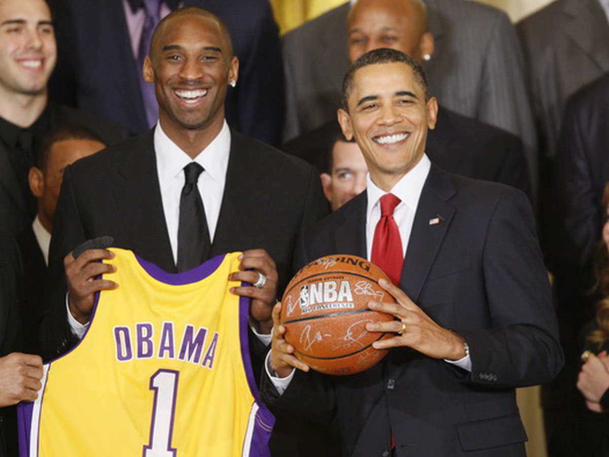 Barack Obama a Kobe Bryant