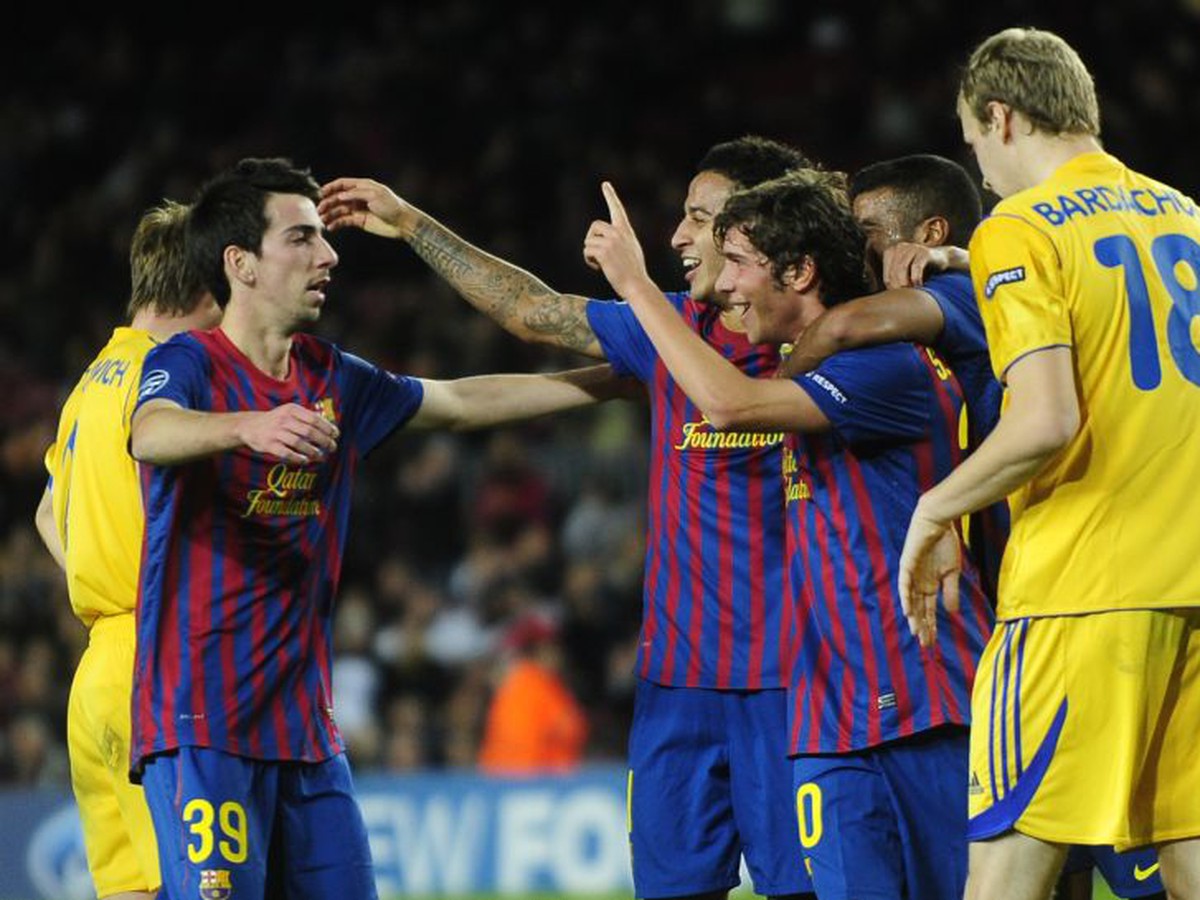 Mladé tváre Barcelony sa tešia z gólu