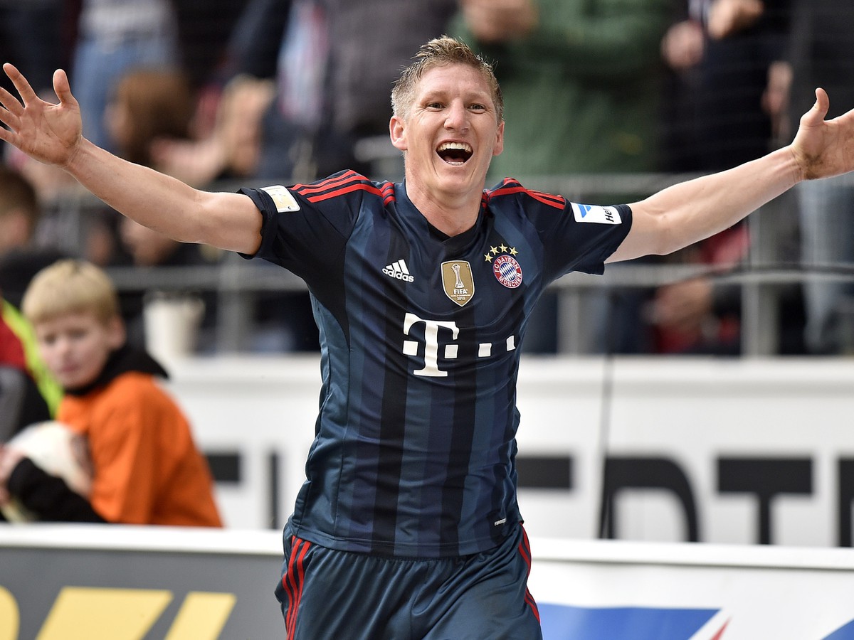 Bastian Schweinsteiger a jeho gólová radosť