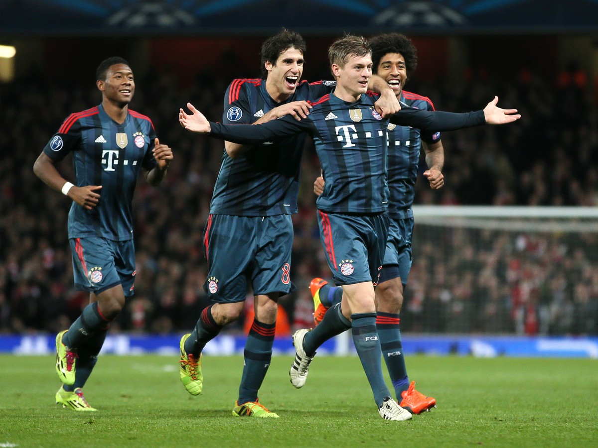 Toni Kroos a gólové oslavy Bayernu