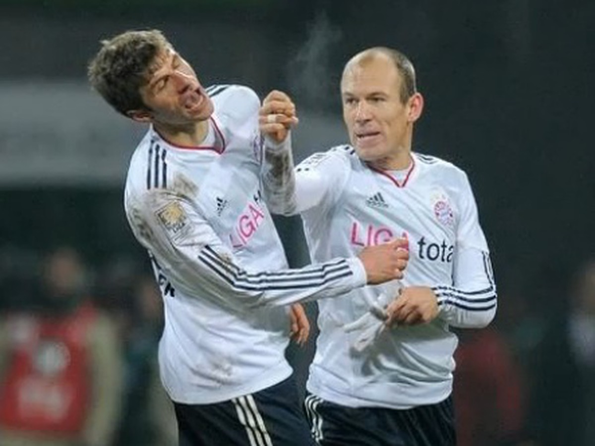 Arjen Robben zaútočil na spoluhráča Thomasa Müllera