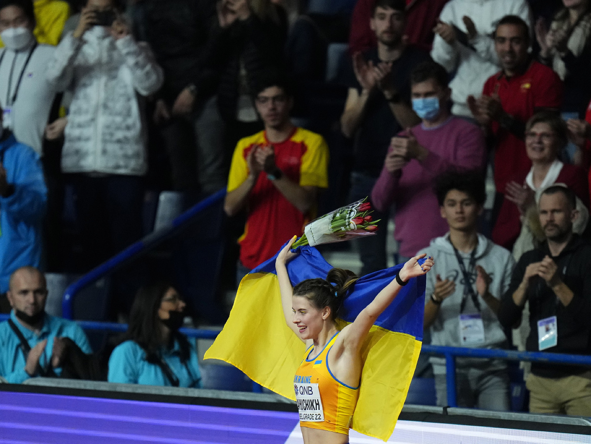 Ukrajinka Jaroslava Mahučichová získala v Belehrade zlato vo výške výkonom roka