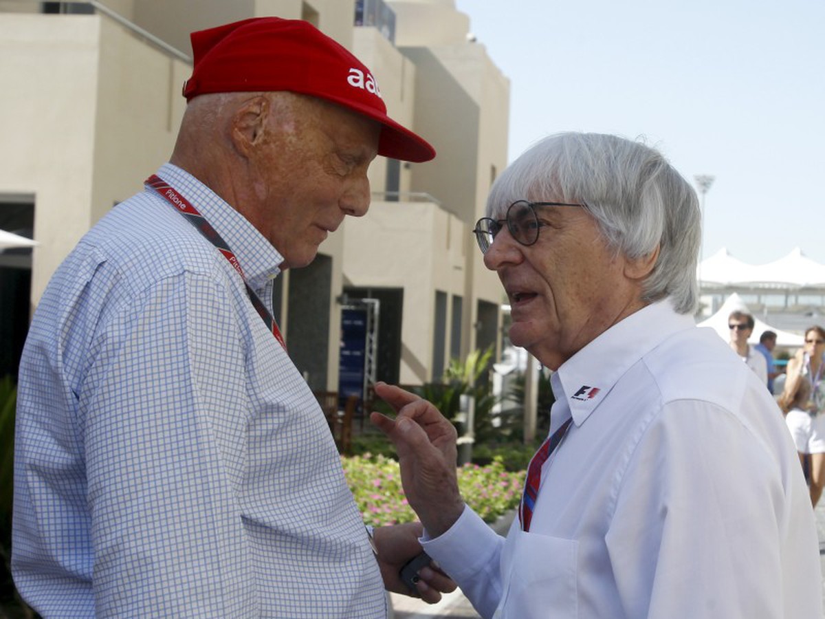 Niki Lauda a Bernie Ecclestone
