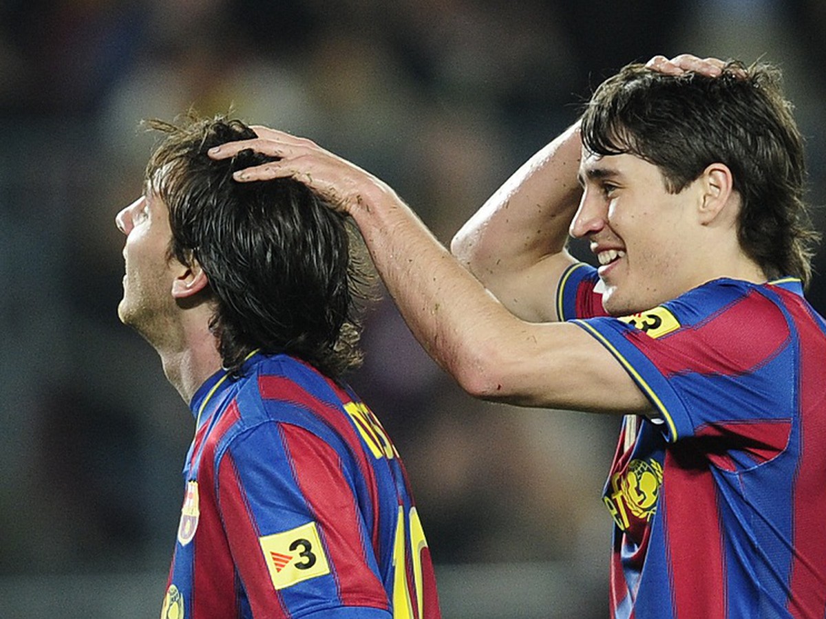 Leo Messi a Bojan Krkič