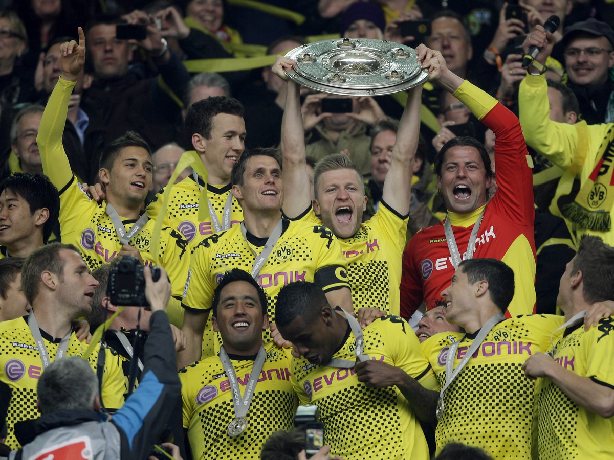 Hráči Dortmundu sa tešia z titulu