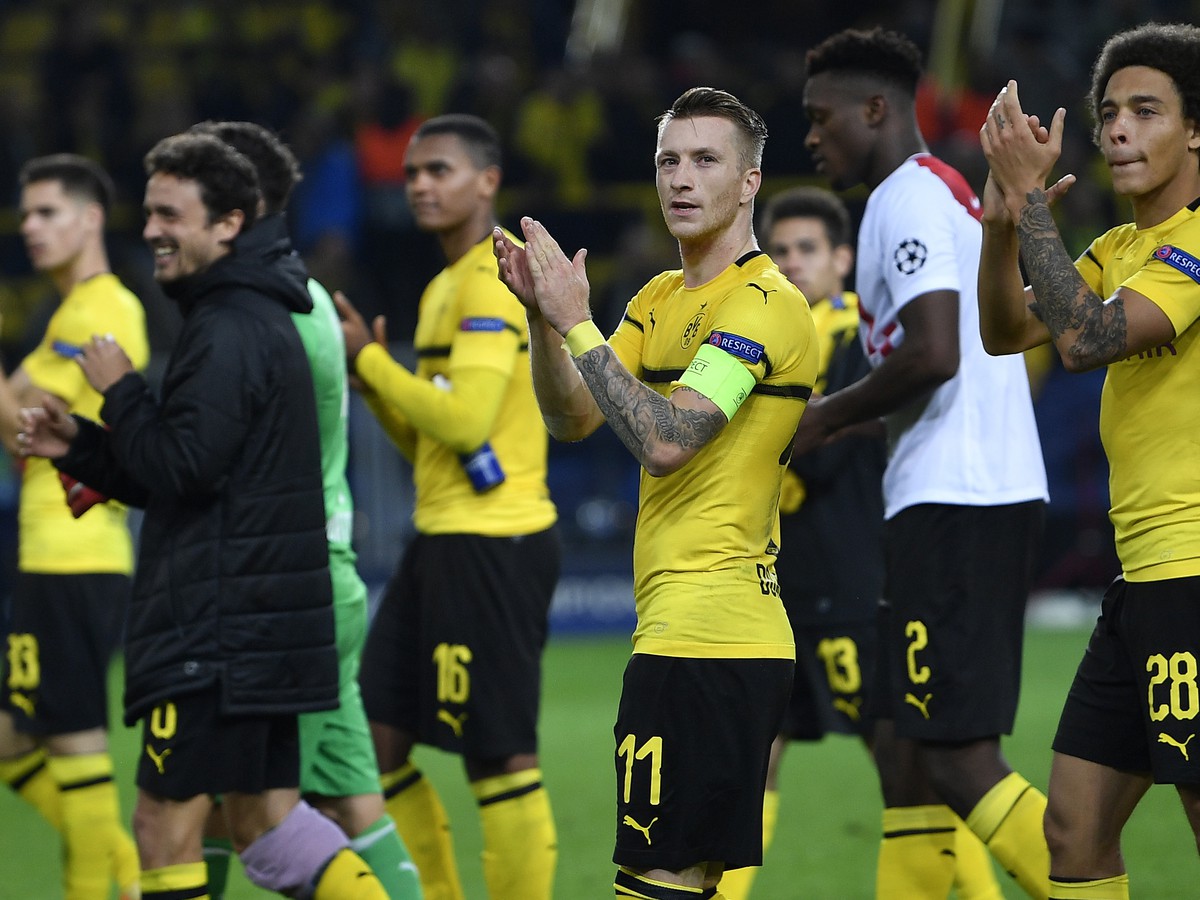 Futbalisti Dortmundu sa tešia po výhre 3:0 v zápase 2. kola A-skupiny Ligy majstrov proti AS Monaku