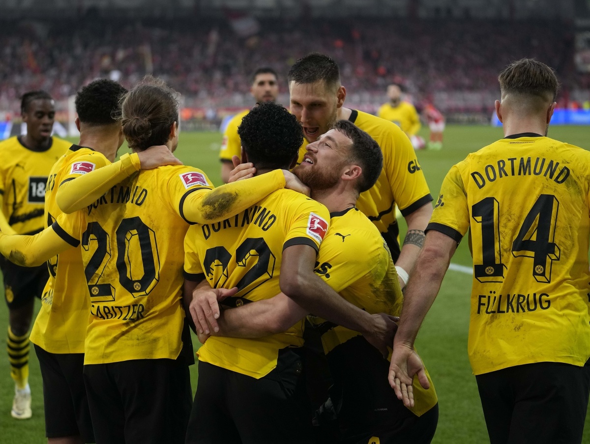Radosť hráčov Borussie Dortmund