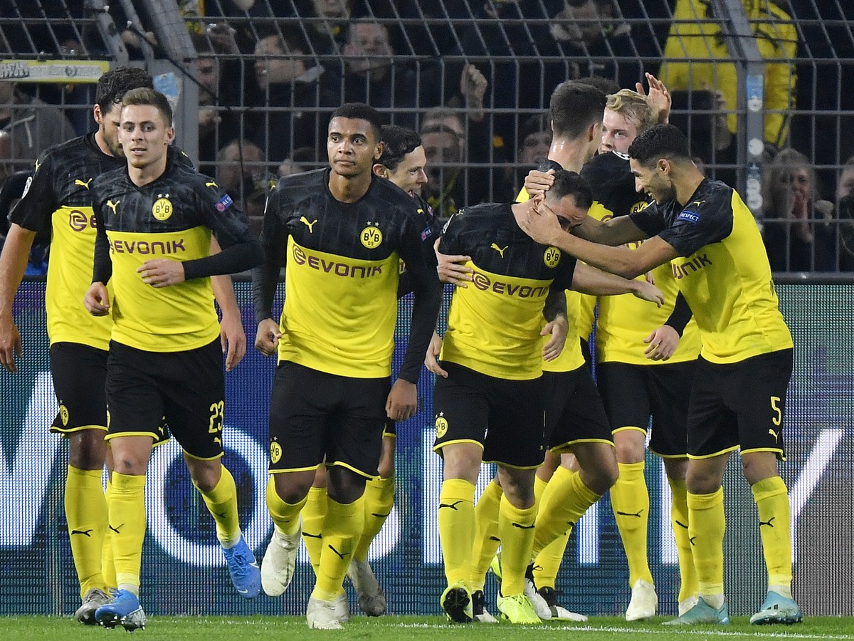 Radosť hráčov Dortmundu
