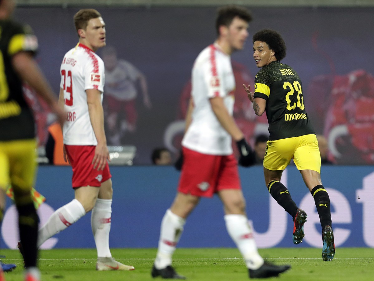 Momentka zo zápasu Borussia Dortmund - RB Lipsko
