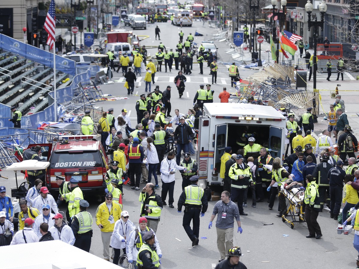 Výbuch v cieli maratónu v Bostone