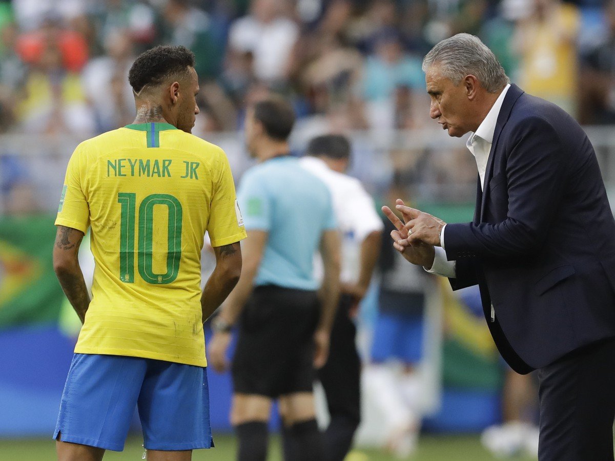 Neymar a brazílsky kouč Tite