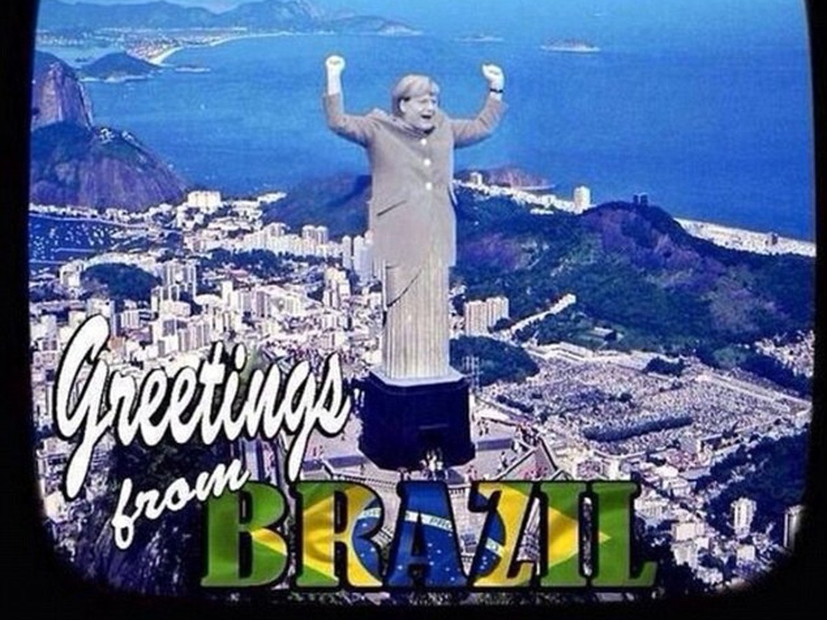 Známu brazílsku sochu Krista v brazílskom meste Rio de Janeiro nahradila nemecká kancelárka Angela Merkelová.