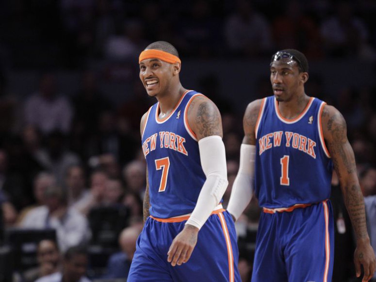 Carmelo Anthony (7) a Amare Stoudemire (1)
