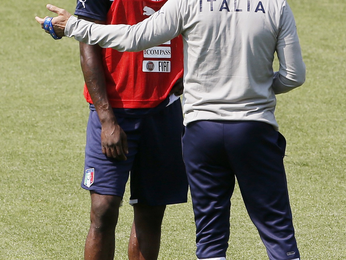 Mario Balotelli a Cesare Prandelli