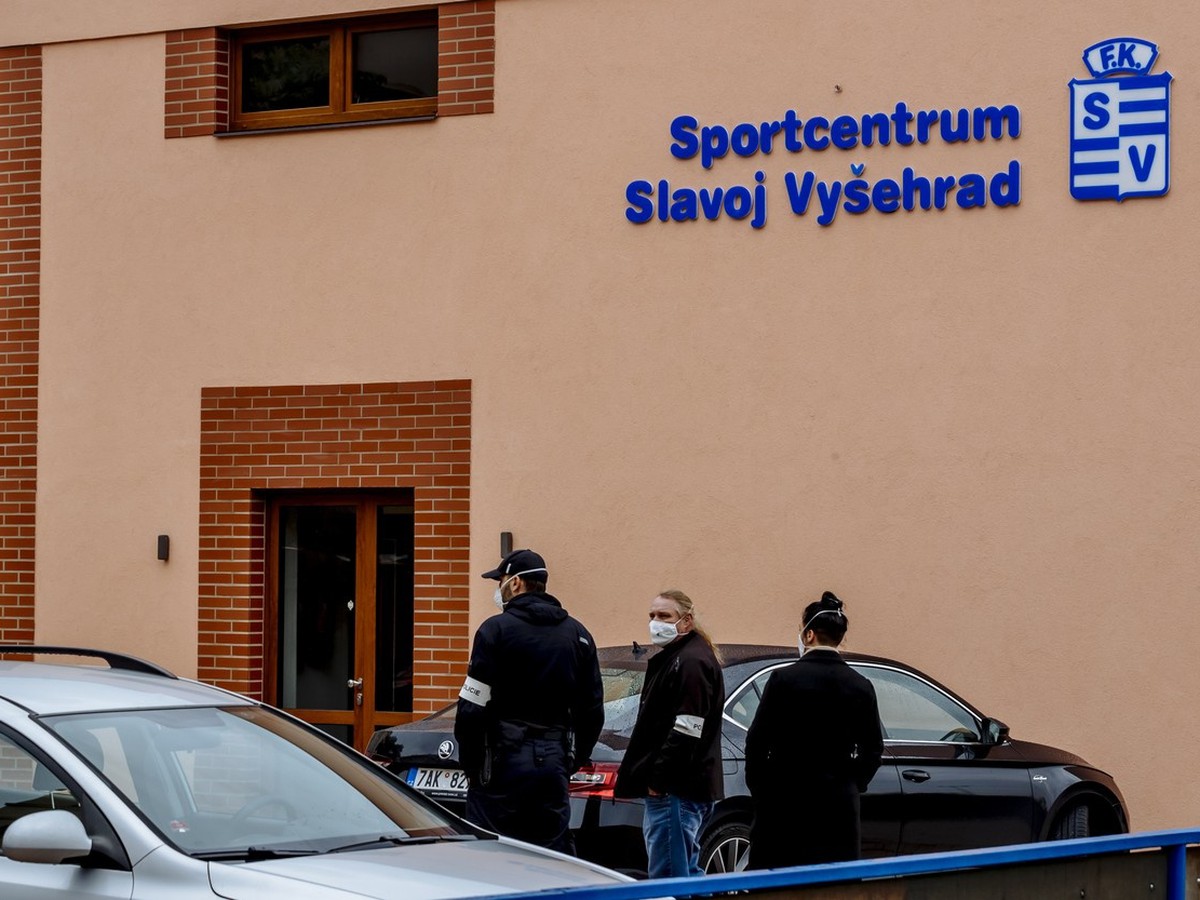Zásah polície v centrálke klubu FK Slavoj Vyšehrad