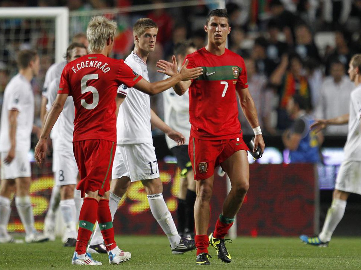 Fabio Coentrao a Christiano Ronaldo