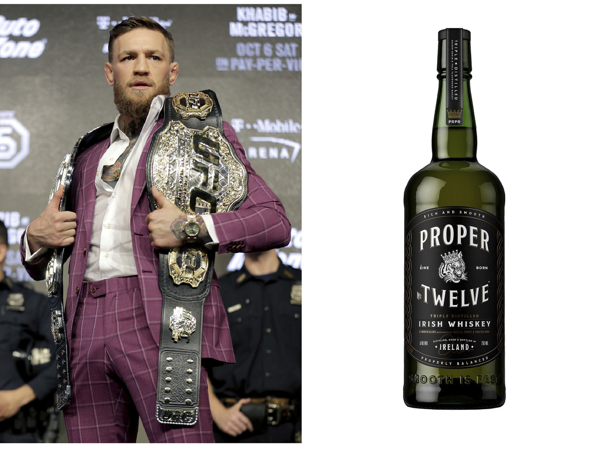 Conor McGregor a jeho bývalá značka whisky Proper Twelve