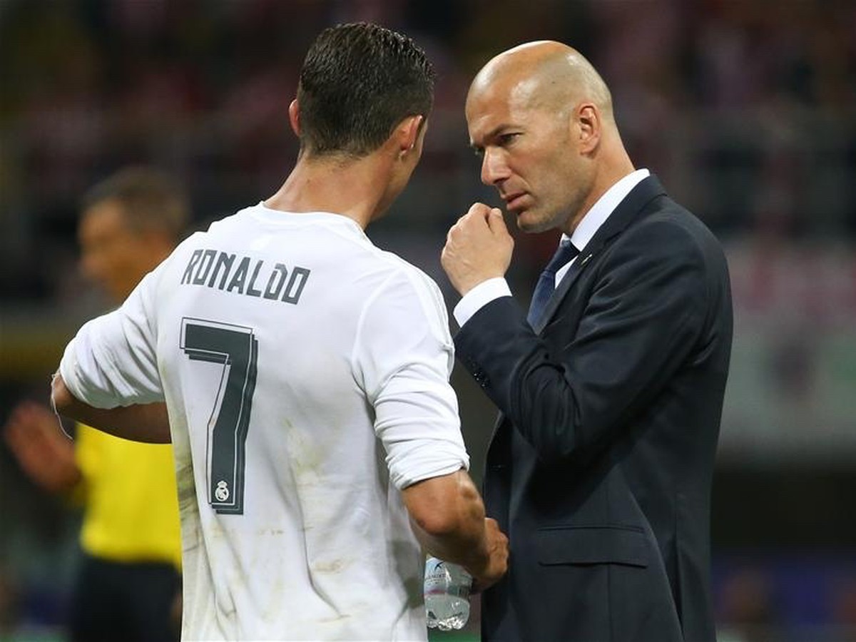 Cristiano Ronaldo a Zinedine Zidane