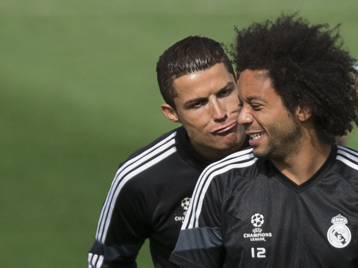 Cristiano Ronaldo a Marcelo