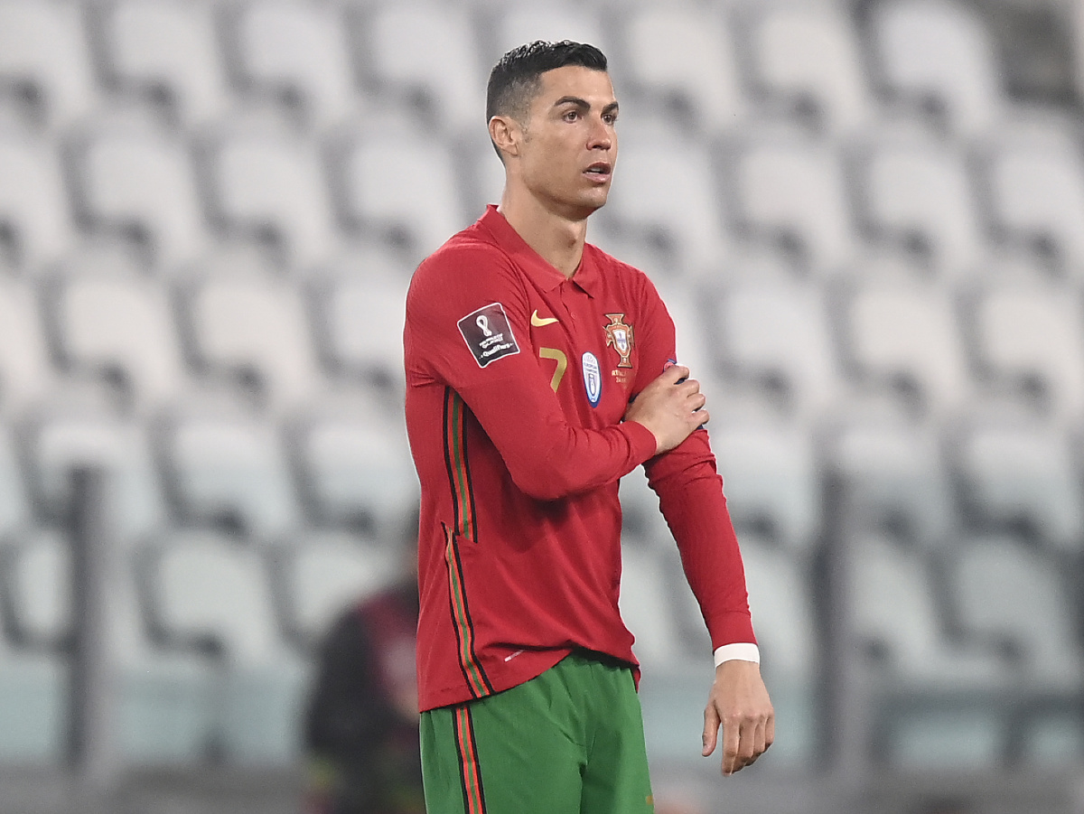 Cristiano Ronaldo v drese Portugalska